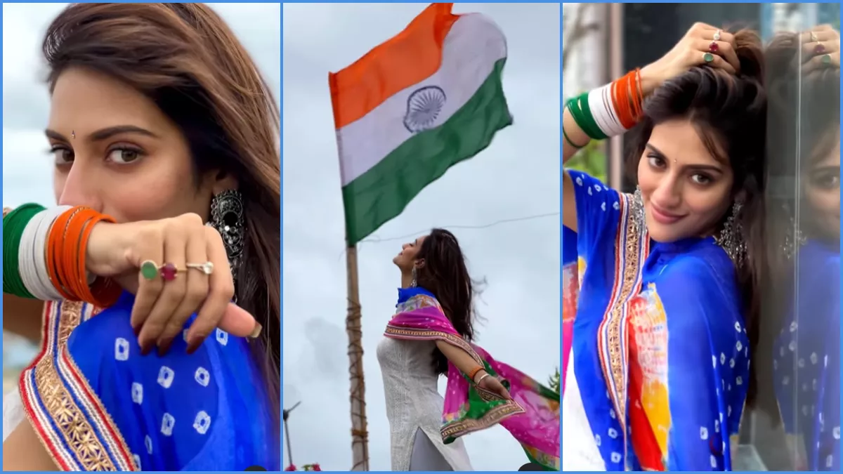 Nusrat Jahan Video: टीएमसी एमपी-एक्ट्रेस नुसरत जहां ने इस अंदाजो-अदा के साथ  दीं स्वतंत्रता दिवस की शुभकामनाएं, वायरल हो गया वीडियो - Nusrat Jahan  Independence ...