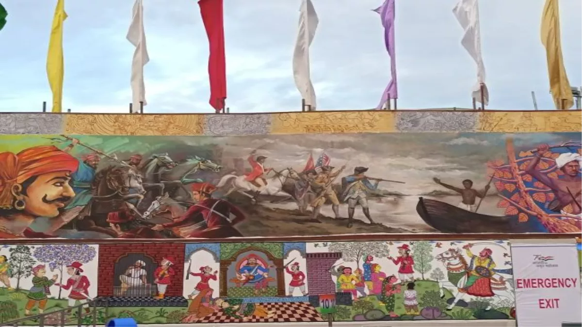 Independence Day 2022: लाल किले की पेंटिंग से 1857 के स्वाधीनता आंदोलन की यादें ताजा, पहली बार स्वदेशी तोप से दी सलामी