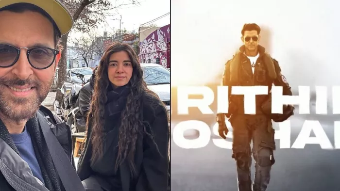 सबा आजाद ने फाइटर के मोशन पोस्टर पर किया कमेंट (Photo Credit-Hrithik Roshan Insta)