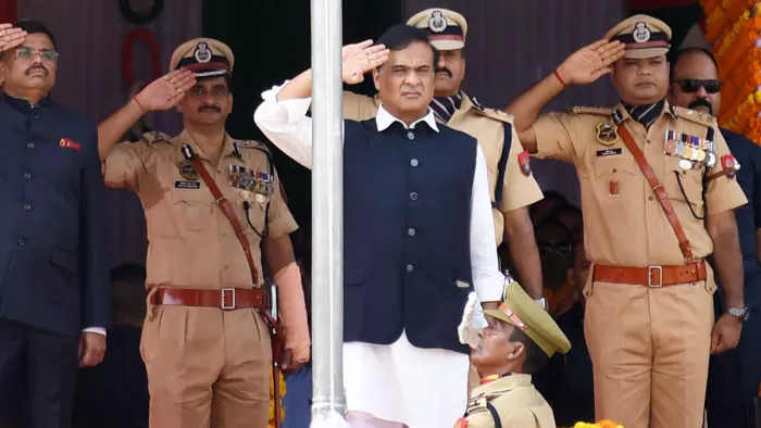 असम की मुख्यमंत्री हिमंत बिस्वा सरमा। (फोटो- एएनआई)