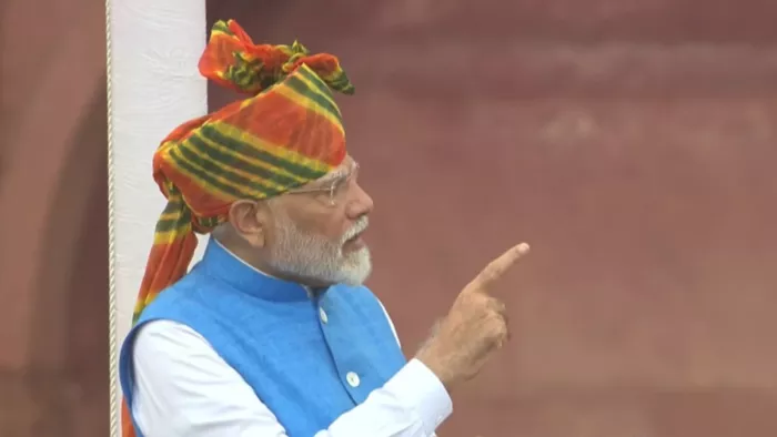 स्वतंत्रता दिवस के मौके पर पीएम ने देशवासियों को संबोधित किया (फोटो ANI)