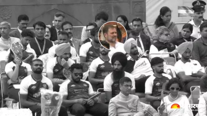 कांग्रेस सांसद राहुल गांधी के सीटिंग अरेंजमेंट पर विवाद खड़ा हो गया है।(फोटो सोर्स: जागरण)
