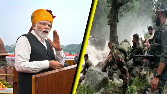 किश्तवाड़ जैसी आपदाओं पर लाल किले से बोले PM मोदी (जागरण फोटो)