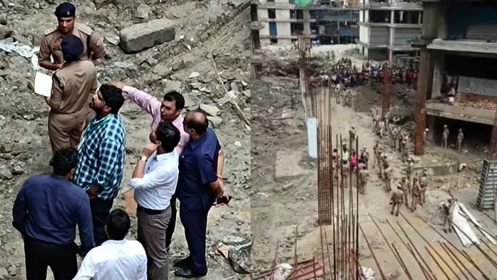 ग्रेटर नोएडा में बड़ा हादसा, निर्माणाधीन इमारत की लिफ्ट गिरने से चार मजदूरों की मौत।