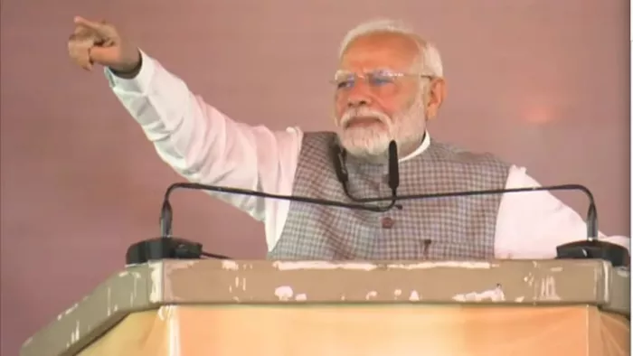जमशेदपुर में पीएम मोदी का संबोधन। फोटो- जागरण