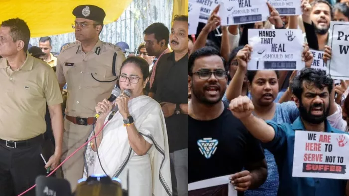 डॉक्टरों के साथ नर्सें भी उतरीं सड़क पर (फोटो-जागरण)