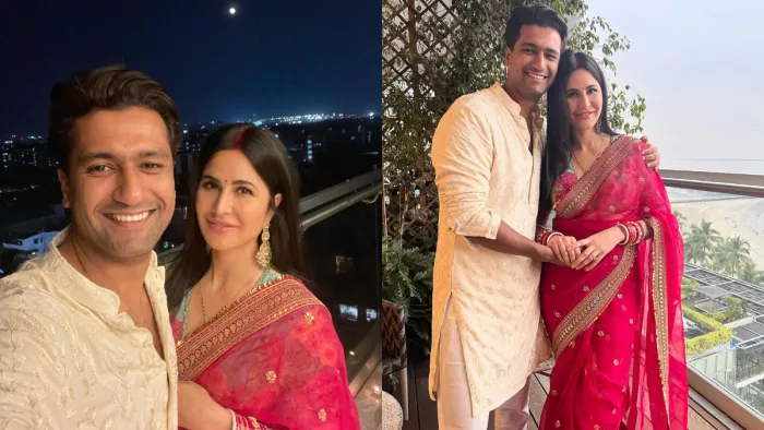 Vicky Kaushal Katrina Kaif Karva Chauth: कटरीना कैफ ने ट्रेडिशनल अंदाज में फोटोशूट भी कराया था।