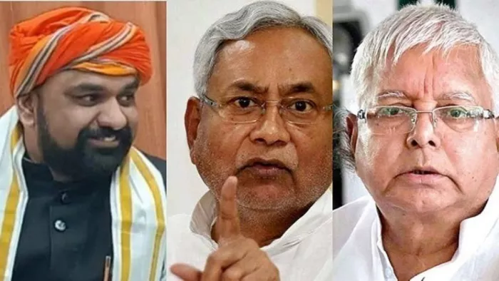 सम्राट चौधरी, नीतीश कुमार और लालू प्रसाद यादव। फाइल फोटो