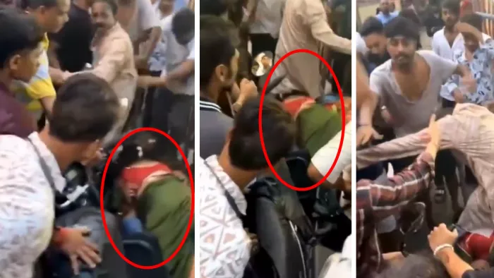 वायरल वीडियो से ली गई स्क्रीनशॉट तस्वीर।