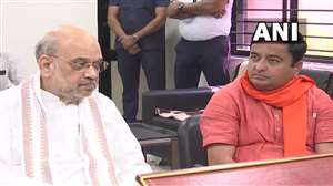 भाजपा प्रत्याशी कनुभाई पटेल के साथ केंद्रीय गृहमंत्री अमित शाह