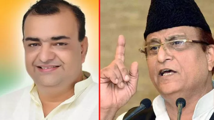 UP By Election 2022 : आकाश सक्सेना और आजम खां का फाइल फोटो। जागरण अर्काइव
