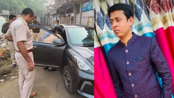 गाजीपुर में वारदात के बाद जांच करती पुलिस और फोरेंसिक टीम। जागरण