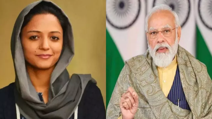पीएम मोदी और अमित शाह की तारीफ से शेहला रशीद ने फिर कसीदे पड़े।(फोटो सोर्स: जागरण)