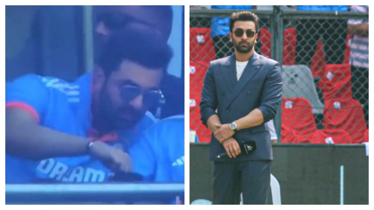 india vs new zealand semi finals ranbir kapoor in wankhede stadium to promote film animal actor talk about his favourite cricketer