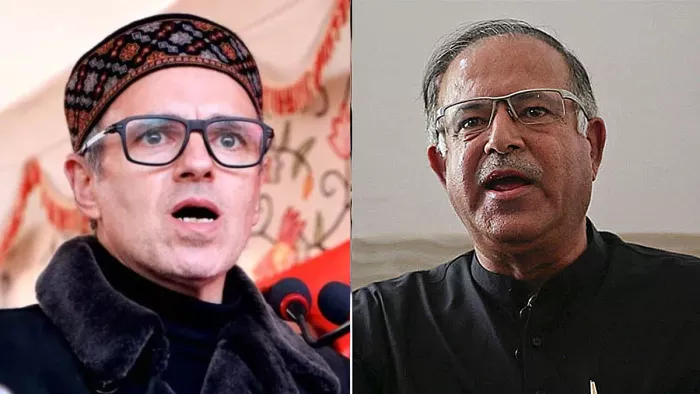जम्मू-कश्मीर के सीएम उमर अब्दुल्ला और कांग्रेस नेता तारिक अहमद कर्रा