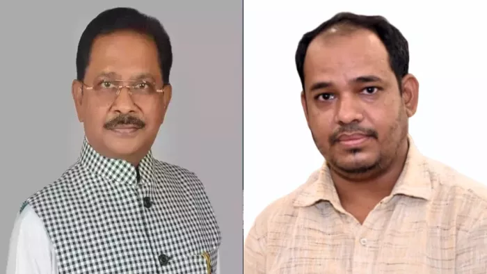 धीरज साहू और आफताब आलम की फाइल फोटो।