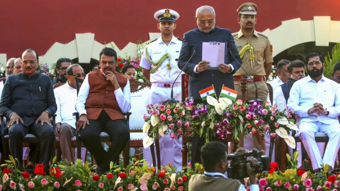 फडणवीस के मंत्रिमंडल में आज 39 ने ली शपथ (Photo - PTI)