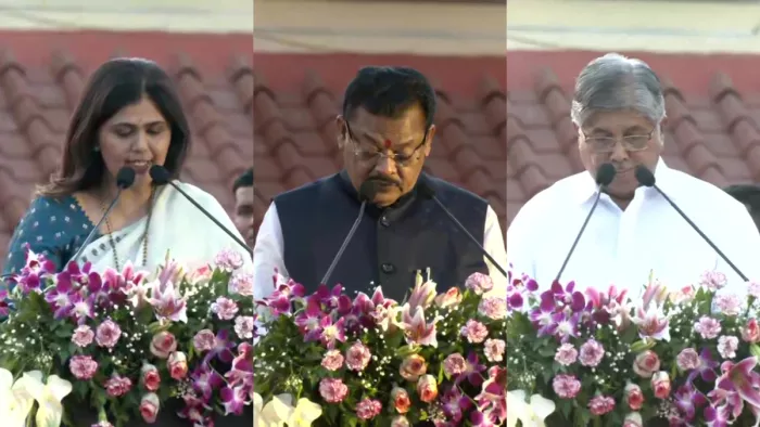 फडणवीस मंत्रिमंडल का शपथग्रहण समारोह नागपुर के राजभवन में आयोजित किया जा रहा है। (Photo- Internet Media)