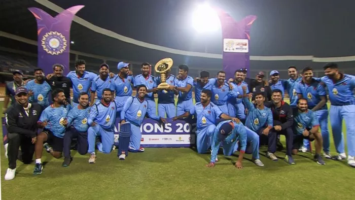 मुंबई ने जीता सैयद मुश्ताक अली ट्रॉफी 2024 का खिताब। इमेज- बीसीसीआई