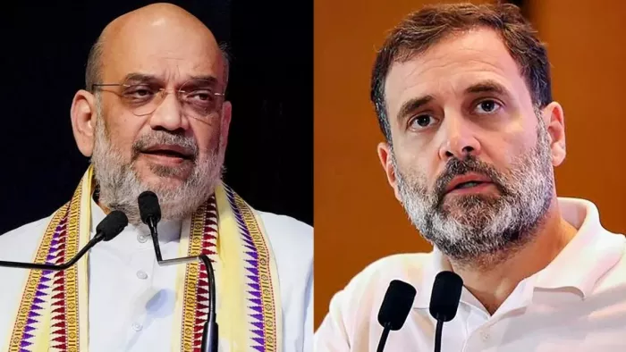 अमित शाह ने राहुल गांधी पर साधा निशाना (फाइल फोटो)