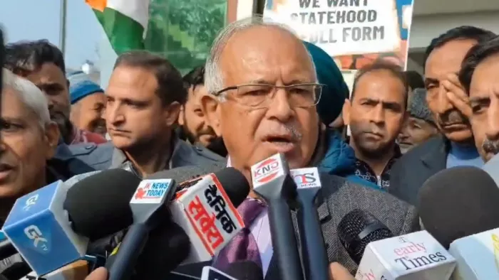 जम्मू कश्मीर कांग्रेस प्रदेश अध्यक्ष तारिक हमीद कर्रा, फाइल फोटो।