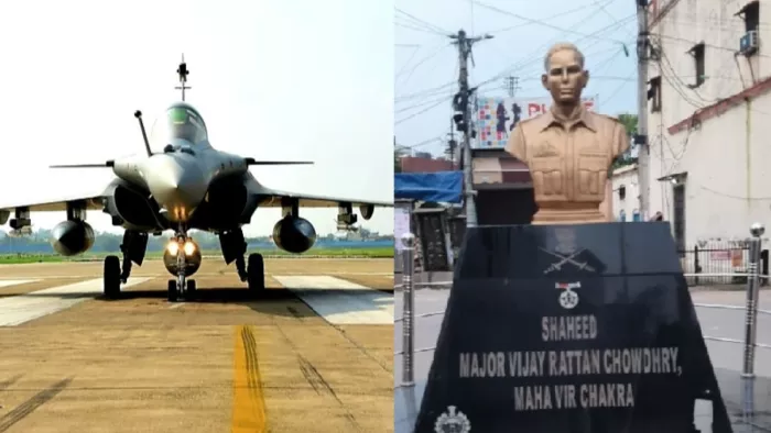 अंबाला एयरबेस में राफेल लड़ाकू विमान तैनात।
