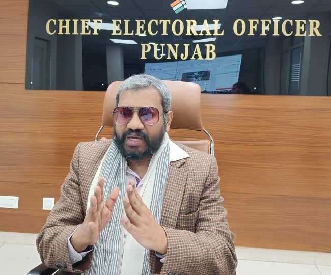 पंजाब के मुख्य चुनाव अधिकारी एस करुणा राजू। फोटो डीपीआर