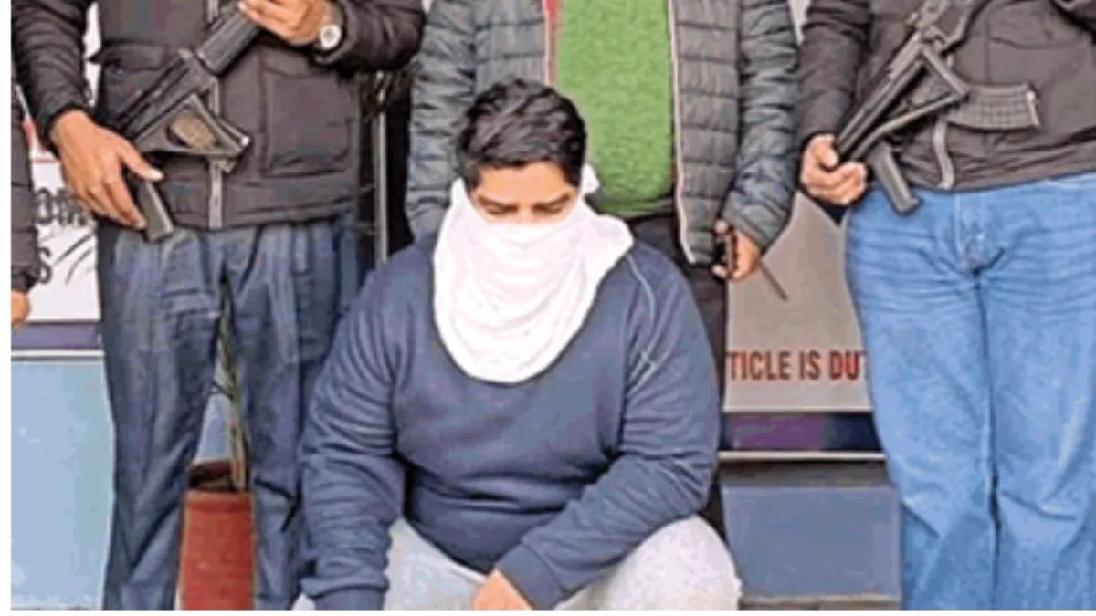 Mohali Crime पंजाब पुिलस ने सुंदरनगर में पकड़ा गैंगस्टर गोल्डी बराड़