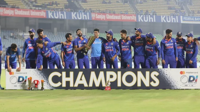 Ind vs SL: रोहित शर्मा के नेतृत्व में टीम इंडिया की ऐतिहासिक जीत (फोटो क्रेडिट ट्विटर)
