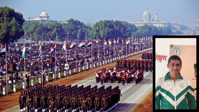 धनबाद के योग प्रशिक्षक विनय पंडित की तस्वीर।