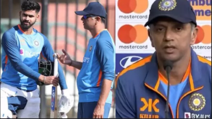 Shreyas Iyer Rahul Dravid IND vs AUS 2nd Test