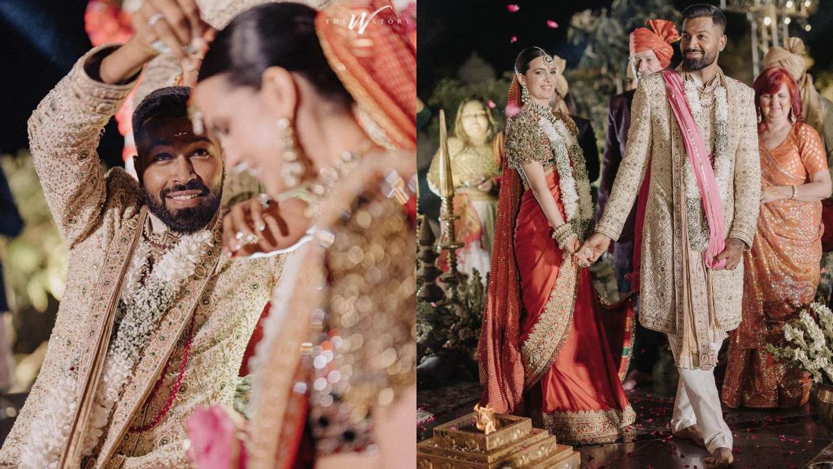 hardik pandya and natasha stankovic wedding photos in indian style traditional photos got more than 12 lakh likes in minutes on instagram