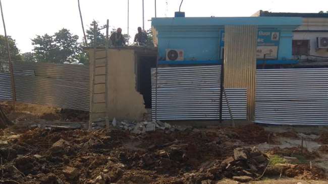 bhagalpur news period complete even after three years emperor ashok bhavan is incomplete construction work is getting entangled in the portico dispute