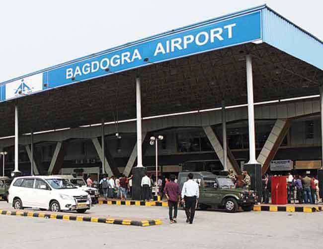 aircraft service at bagdogra airport was natural airport runway was damaged