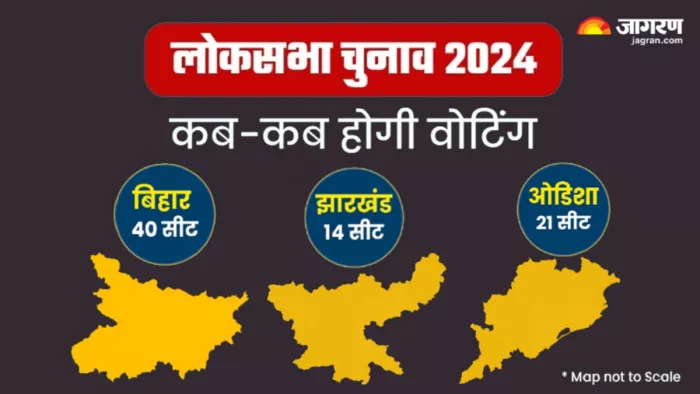 Lok Sabha Election 2024 Phase Wise Date : बिहार-झारखंड और ओडिशा में कब किस सीट पर होगा मतदान? देखें सूची