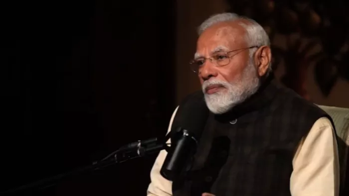 पीएम नरेंद्र मोदी ने कहा कि मेरी ताकत 140 करोड़ भारतीय हैं। (फोटो सोर्स- @lexfridman/X)
