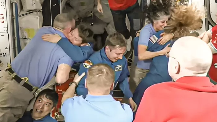 Sunita Williams: क्रू-10 एयरक्राफ्ट पर सवार होकर चार अंतरिक्ष यात्री स्पेस स्टेशन पहुंचे।(फोटो सोर्स: एएनआई)