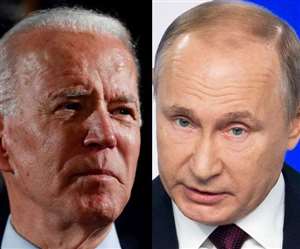 अमेरिकी राष्ट्रपति जो बाइडन और रूसी राष्ट्रपति व्लादिमीर पुतिन।(फोटो: दैनिक जागरण/फाइल)