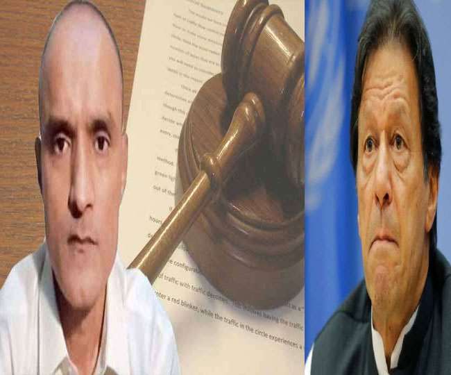 पाकिस्तानी प्रधानमंत्री इमरान खान और कुलभूषण जाधव। (फोटो: दैनिक जागरण)