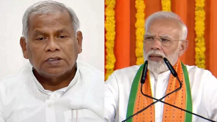 जीतन राम मांझी और पीएम मोदी की फाइल फोटो।