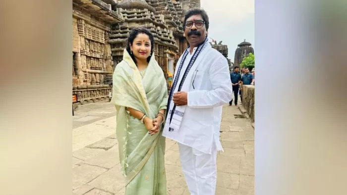 हेमंत सोरेन और कल्पना सोरेन की फाइल फोटो।