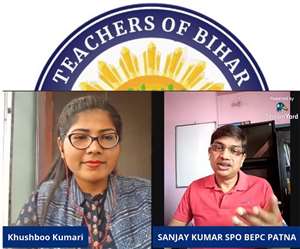 टीओबी के लेट्स टॉक कार्यक्रम में शामिल खुशबू कुमार और संजय कुमार।