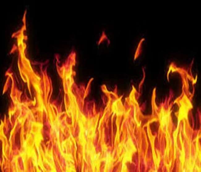 fire broke out in bushes near bari brahmana railway track many trains were stopped midway