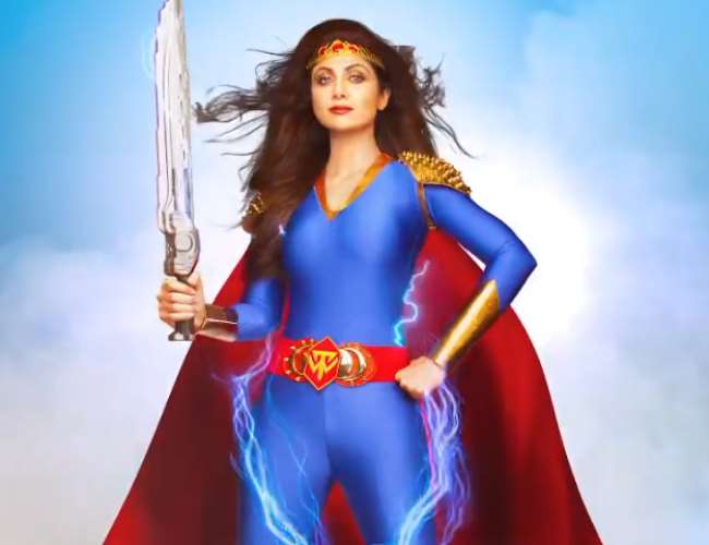 Shilpa Shetty As Wonder Woman in Nikamma. Photo- Instagram