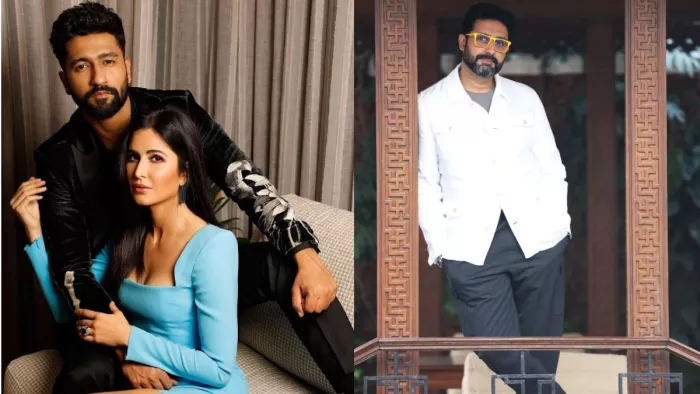 File Photo of Vicky Kaushal and Katrina Kaif (Left) Abhishek Bachchan (Right)