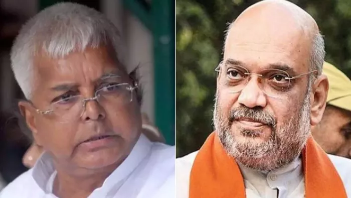 'बेटे को CM बनाने के लिए लालू कांग्रेस की गोद में बैठे', अमित शाह का दावा