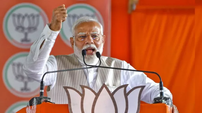 पीएम मोदी ने सीएए का जिक्र करते हुए कांग्रेस पर निशाना साधा।(फोटो सोर्स: जागरण)
