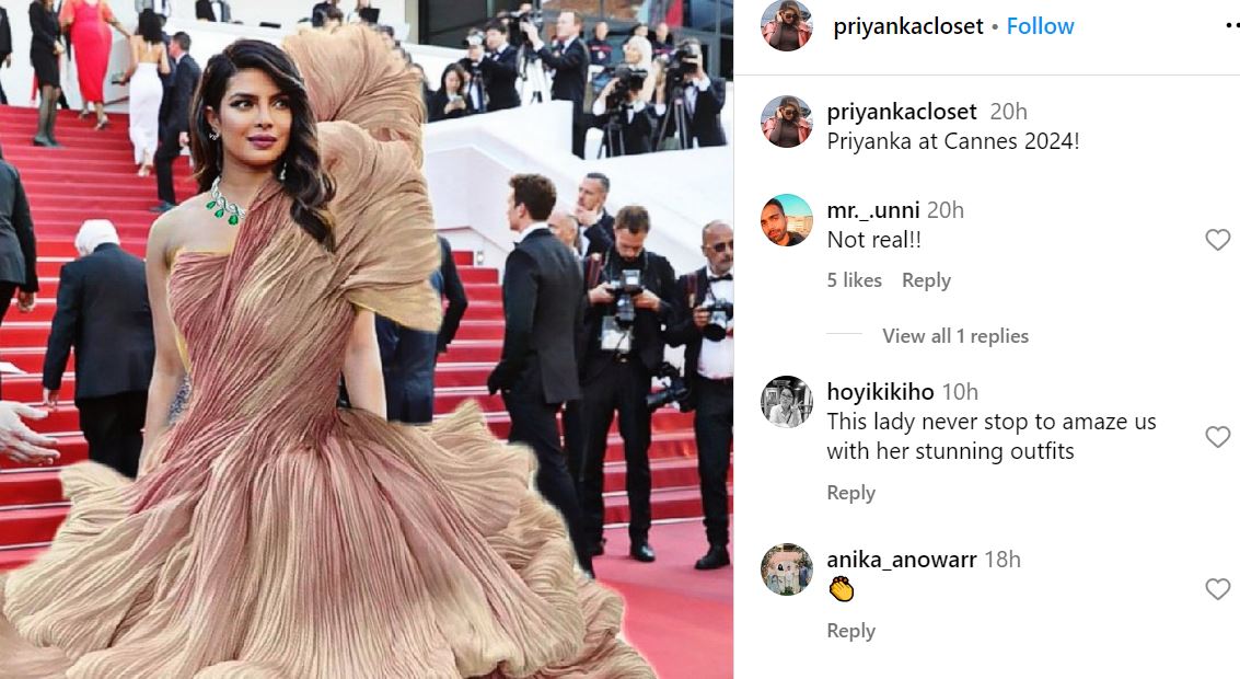 Priyanka Chopra Cannes Look