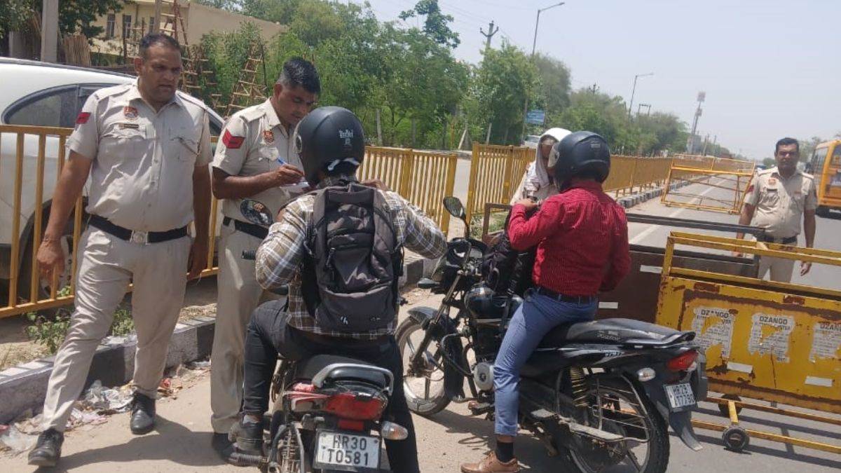 ncr palwal police crackdown 289 traffic violations and 14 vehicles seized