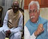हरियाणा के राज्यपाल सत्यदेव नारायण आर्य और सीएम मनोहरलाल। (फाइल फोटो)